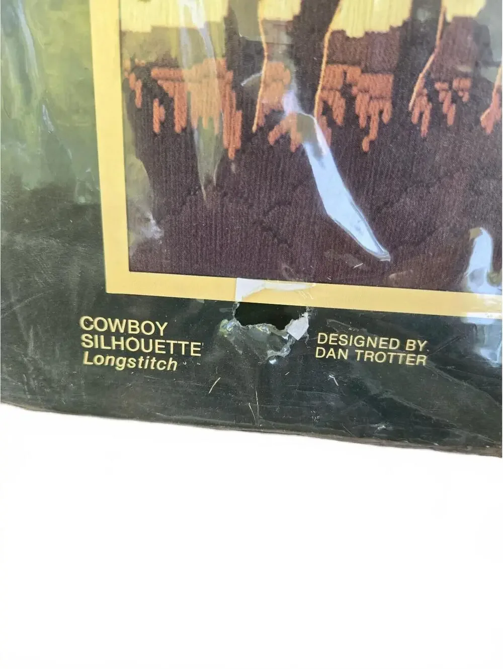 Sunset Needlepoint Kit Cowboy Silhouette Longstitch Designed by Dan Trotter